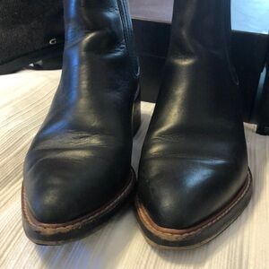 Coach Black Leather Bowery Boots- slightly worn but newer soles -